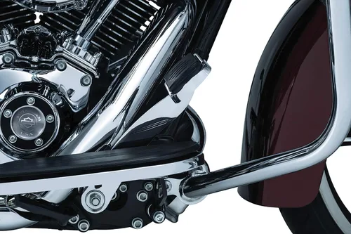 Miniatura 3 de Kuryakyn 9673 Pedal de freno extendido negro brillante con carenados inferiores: motocicletas Harley-Davidson Touring y Trike 2014-19