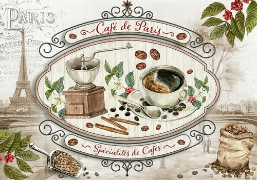 Miniatura 26 de Papel de arroz para decoupage A4, papel vintage para decoupage, papel vintage (Highland de Navidad - 2 hojas)