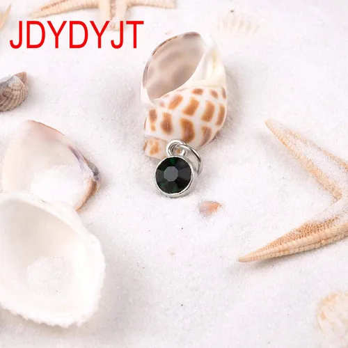 Miniatura 8 de Dijes de piedra natal de mayo para pulsera, collar, joyería, plata, bricolaje, cristal para mujer, 0.236 pulgadas