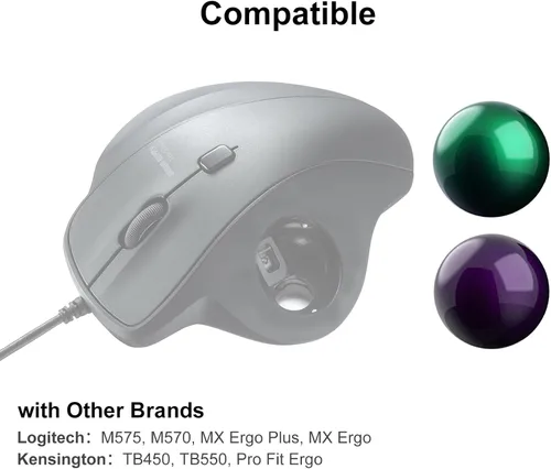 Miniatura 5 de SANWA Bola de seguimiento de 34mm/1.34pulgadas, Bola de repuesto para Logitech M575, M570, MX Ergo, Kensington TB450, TB550, Pro Fit Ergo y otros
