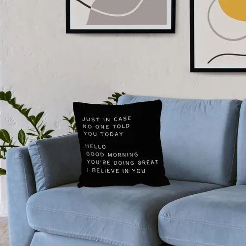Miniatura 4 de Nogrit Fundas de almohada inspiradoras de 18 x 18 pulgadas, regalos para mujeres y hombres, regalos de aliento y motivacionales, por si acaso nadie