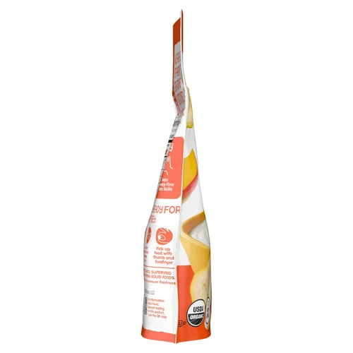 Miniatura 15 de Happy Baby Organics Yogis Snacks liofilizados de yogur y frutas, plátano y mango, bolsa de 1 onza (paquete de 8) el embalaje puede variar