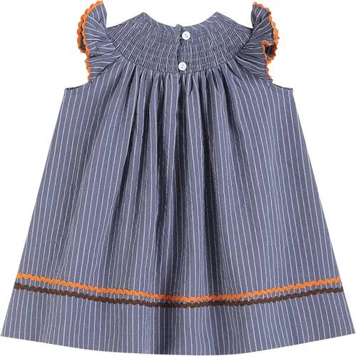 Miniatura 2 de Lil cactus Vestido de obispo de Acción de Gracias con calabaza fruncida para niñas