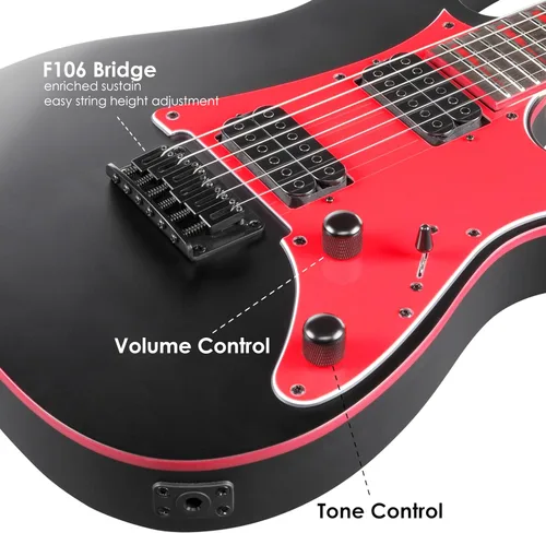 Miniatura 4 de Ibanez GRG131DX - Negro Mate