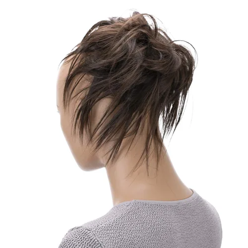 Miniatura 32 de CAISHA Prettyshop - Banda elástica XXL tipo postizo de cabello voluminoso ondulado, ideal para peinados recogidos de novias o rodetes desaliñados