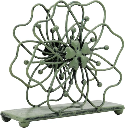 Miniatura 9 de OwlGift Servilletero de estilo floral, dispensador de pañuelos independiente, almacenamiento de servilletas para mesa de comedor, para el hogar