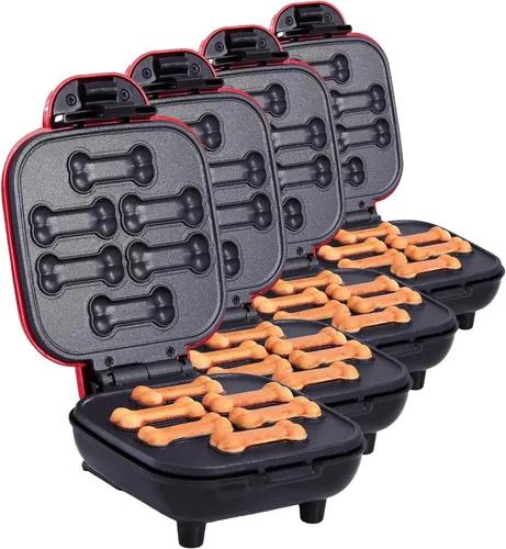 Miniatura 8 de Dash Express Dog Treat Maker - Golosinas DIY en Forma de Hueso - Regalos Personalizados para Perros - Fácil de Limpiar - 8 Huesos, Blanco