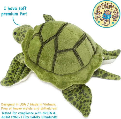 Miniatura 5 de TigerHart Turquesa La Tortuga Mar Verde - Peluche de 10 pulgadas