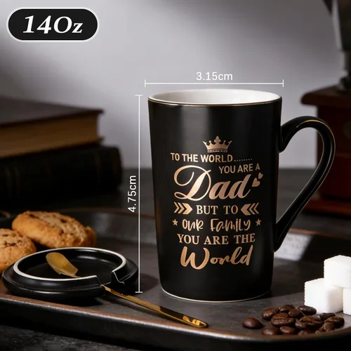 Miniatura 6 de Regalos para el día del padre de parte de hija, hijo, esposa, regalos de cumpleaños divertidos para marido, papá, nuevo papá, taza de café