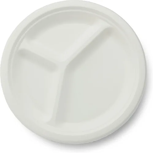 Miniatura 7 de Placa de fibra vegetal natural 100% compostable, 6 pulgadas, caja de 1000