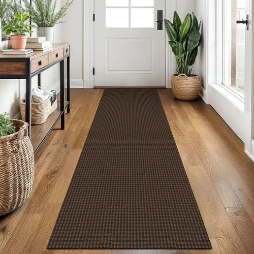 Miniatura 23 de EARTHALL Alfombra de pasillo 3x14 pies, alfombras lavables extra largas para pasillos, tejidas, antideslizante, alfombra trenzada para entrada