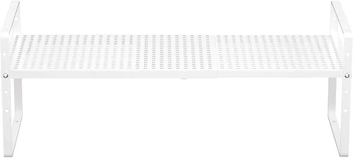 Miniatura 8 de Redrubbit Estante de almacenamiento ampliable para gabinete, altura ajustable, de metal, organizador de cocina, estantes para especias para cocina