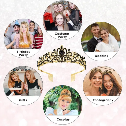 Miniatura 6 de Corona - Tiaras y Diadema de Cumpleaños para Mujer