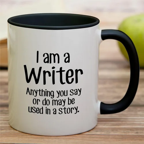 Miniatura 3 de Retreez Taza divertida - Soy un escritor, cualquier cosa puede ser utilizada en una historia, 11 Oz Tazas de café de cerámica - Taza graciosa