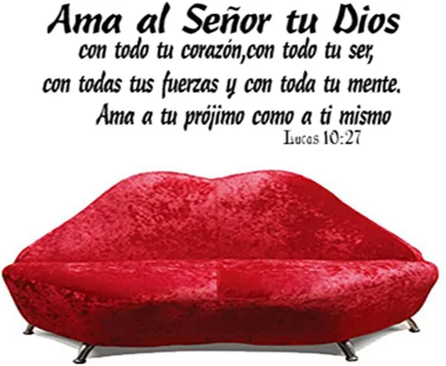 Miniatura 3 de Lucas 10:27, 11"x22" Vinilo por Pared, Ama Al Señor Tu Dios Con Todo Tu Corazón, Con Todo Tu Ser, Con Todas Tus Fuerzas Y Con Toda Tu Mente, Ama a