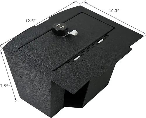 Miniatura 2 de Black Horse Off Road Consola central negra compatible con Dodge Ram 1500 09-10, Ram 1500 11-18, Dodge Ram 2500 09-10, Ram 2500 11-18, Dodge Ram 3500