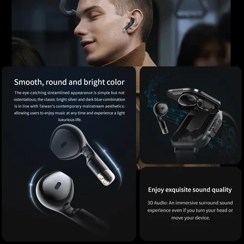 Miniatura 6 de Bewinner Reloj inteligente con auriculares, auriculares Bluetooth 2 en 1 y reloj inteligente, reloj de fitness con pantalla táctil HD de 2 pulgadas