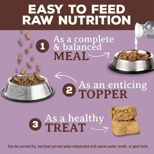 Miniatura 4 de Primal Nuggets de Comida Cruda Liofilizada para Gatos Pavo, Comida Completa y Equilibrada o Topper, Premium, Saludable, Sin Granos, Comida Cruda