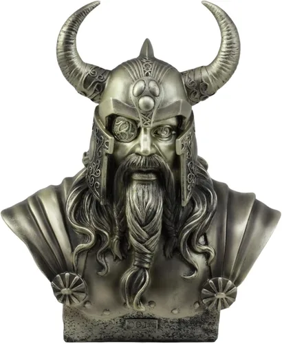 Miniatura 9 de Ebros Shapeshifter Half God and Half Jotunn Loki Busto Estatua 10.25 pulgadas de alto nórdico vikingo dios del trickster príncipe Asgard figura