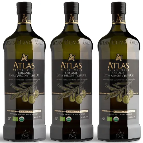 Miniatura 12 de Atlas - Aceite de oliva virgen extra prensado en frío, rico en polifenoles, de Marruecos, recién cosechado y sin procesar, procedente de una única