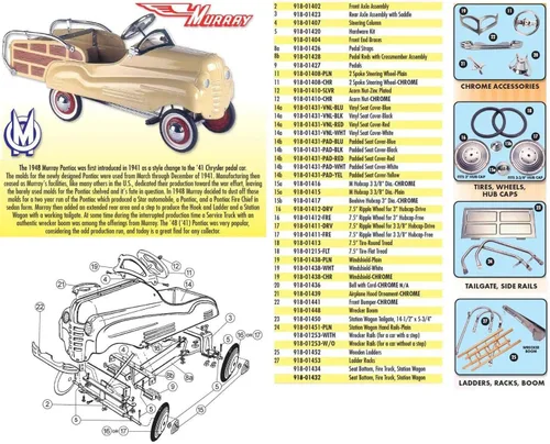 Miniatura 4 de Speedway Motors Timbre de coche con pedal cromado