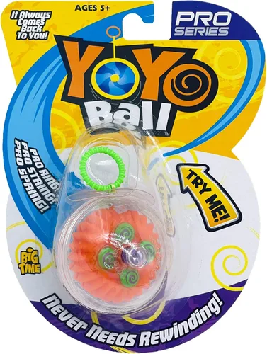 Miniatura 8 de Big Time Toys Yoyo Ball Yoyo de retorno automático, paquete de fiesta de 5, colores y patrones surtidos, nunca necesita rebobinar, nuevo giro