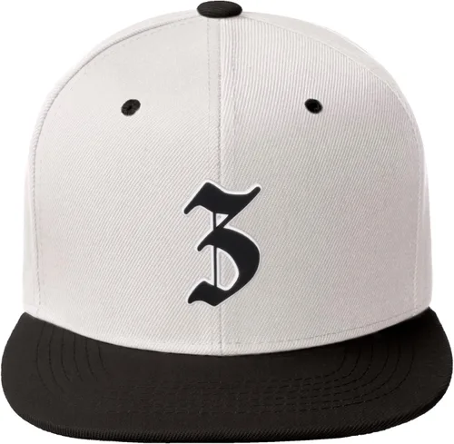 Miniatura 1529 de Daxton Gorra clásica con visera de billete plano con letras del alfabeto inglés antiguo de la A a la Z
