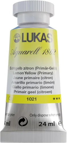 Miniatura 41 de Lukas 1862 Aquarell Artists' - Tubos de acuarela para artistas, color cian (primario), 0.8 fl oz, pintura de acuarela vibrante de grado profesional