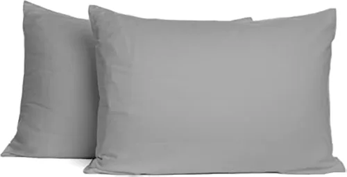 Miniatura 12 de SAHARBEDDINGS Funda de almohada de viaje de 12 x 20 pulgadas, 500 hilos, paquete de 2 fundas de almohada para bebé con envoltura, 100% algodón Negro