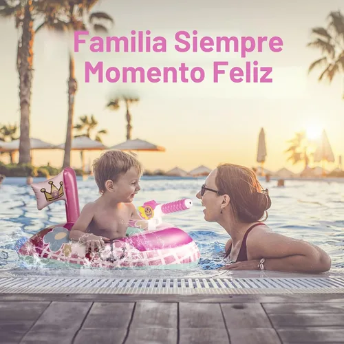 Miniatura 5 de Flotadores inflables de piscina para niños y niñas, juguetes de piscina para niños pequeños de 3 a 8 años, flotadores para piscina, flotadores