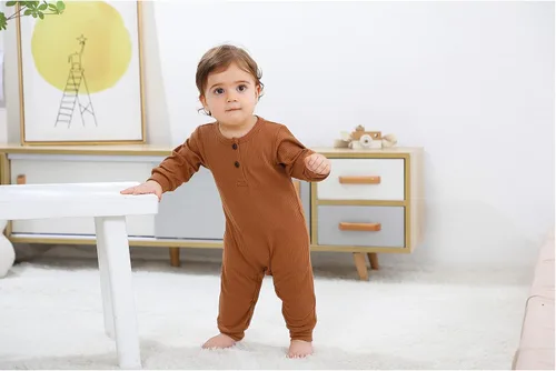 Miniatura 12 de ZAV Mono de manga larga unisex para bebé, niño y niña, 2
