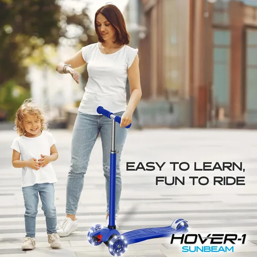 Miniatura 4 de Hover-1 Sunbeam Kick Scooter with Multicolor Wheel Lights, 4.5” Front Wheels, Rear Foot Brake, and 110 Pound Weight Capacity