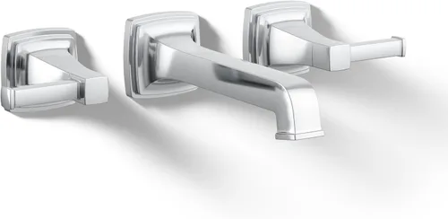 Miniatura 15 de KOHLER K-27399-4K-2MB Riff - Grifo de lavabo de baño amplio, grifos de baño de 3 agujeros con drenaje clicker, 1.0 GPM, latón moderno cepillado