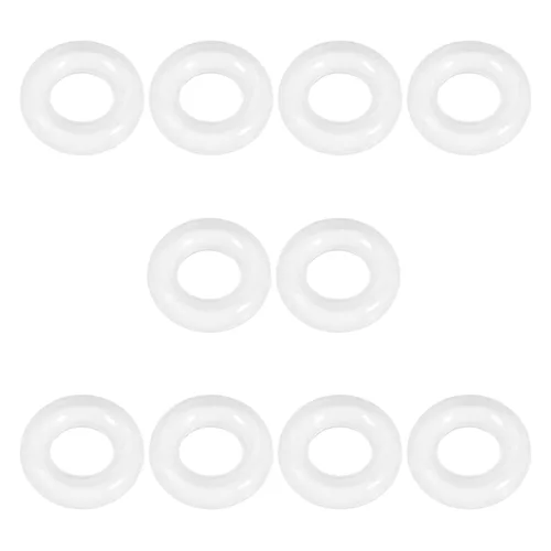Miniatura 11 de Othmro 20 anillos de sellado de silicona planos blancos, 0.472 x 0.630 x 0.079 in (IDxODxTHK) junta tórica redonda para grifo, ducha, arandelas