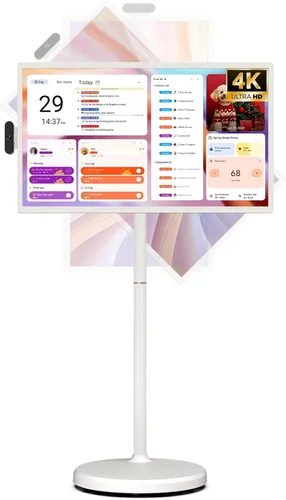 ApoloSign Televisor portátil inteligente UHD 4K de 32 pulgadas Gen2, almacenamiento de 16G + 256G, sistema operativo Android 15, 15000mAh, TV