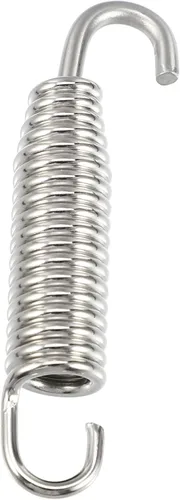 Miniatura 4 de X AUTOHAUX 2 piezas de resorte universal para tubo de escape para motocicletas 2.283 in 2.28 pulgadas tubo de escape de acero inoxidable gancho