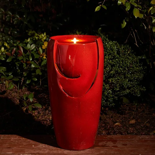 Miniatura 14 de Glitzhome - Fuente de agua con luz LED para exteriores