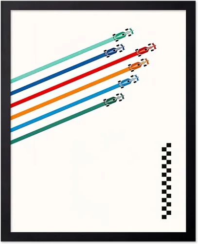 Miniatura 7 de Poster Master Póster de carreras de autos 2023, impresión de autos de carreras, arte de carreras de autos deportivos, regalo para hombres, mujeres