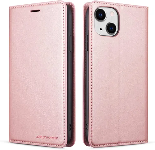Miniatura 20 de QLTYPRI Funda para iPhone Air, Funda de piel sintética premium TPU parachoques con tarjetero Kickstand adsorción magnética oculta a prueba de golpes