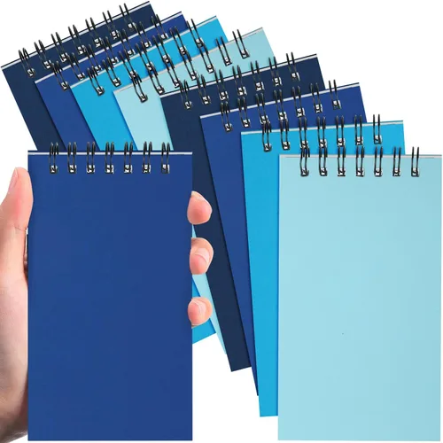 Miniatura 16 de Tenceur 100 piezas de cuadernos de bolsillo pequeños a granel, 3 x 5 pulgadas, cuadernos de notas en espiral mini con tapa superior, cuadernos