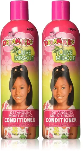 Miniatura 3 de African Pride Olive Miracle Dream - Acondicionador para niños, 12 onzas