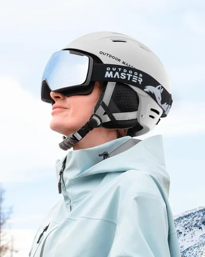 Miniatura 6 de OutdoorMaster Kelvin II - Casco de esquí para deportes de nieve, casco de snowboard para hombres, mujeres y jóvenes