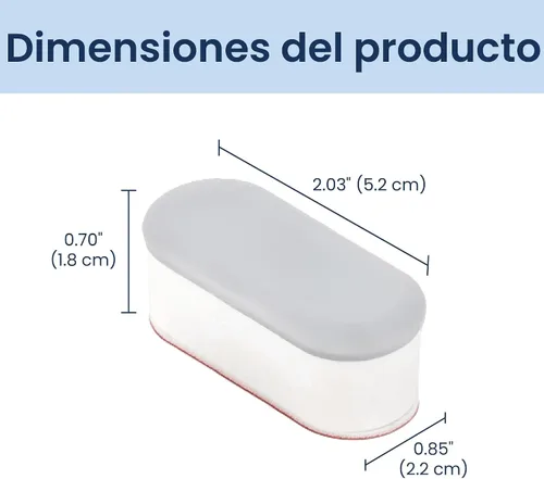 Miniatura 7 de Luxe Bidet Parachoques universales antideslizantes para asiento de inodoro con adhesivo fuerte de 4 piezas
