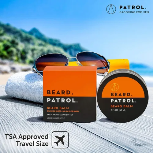 Miniatura 6 de Bump Patrol Beard Patrol - Bálsamo para barba para hombres, suavizante y domador de bigotes con aceite de argán, manteca de karité y cacao, suaviza