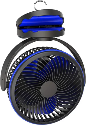 Miniatura 10 de Koonie - Ventilador de pared de 12 pulgadas, ventilador de pared silencioso con temporizador, control remoto con cable de 9.8 pies, oscilación
