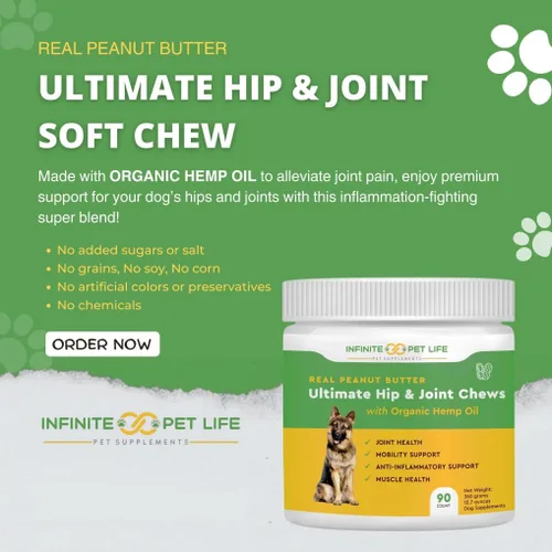 Miniatura 2 de IPL Ultimate Suplemento para cadera y articulaciones para perros Alivia el dolor, revitaliza el cartílago y desarrolla la salud muscular