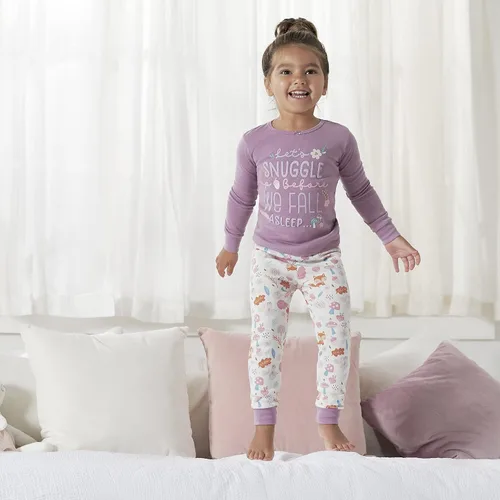 Miniatura 6 de Gerber Baby Girls' Toddler Snug Fit 4-Piece Pajama Set