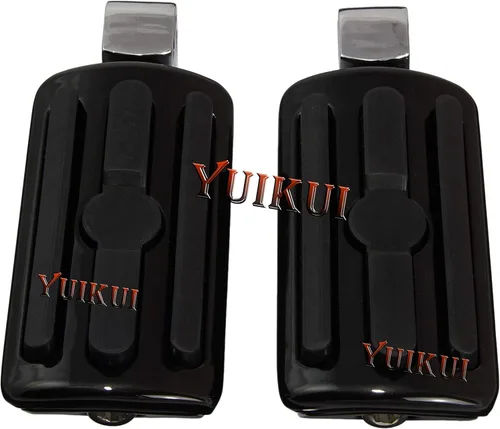 Miniatura 18 de Cromado o negro motocicleta Premium universal trasero pie clavija para pasajero con adaptadores de montaje macho para Honda VTX 1300 C/R/S/T Estilo2