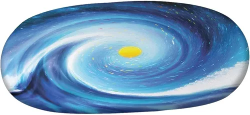 Miniatura 3 de Mantel ovalado ajustable, mantel abstracto de poliéster elástico, estampado de surfista artístico, ondulado como punto vívido y estampado de sol