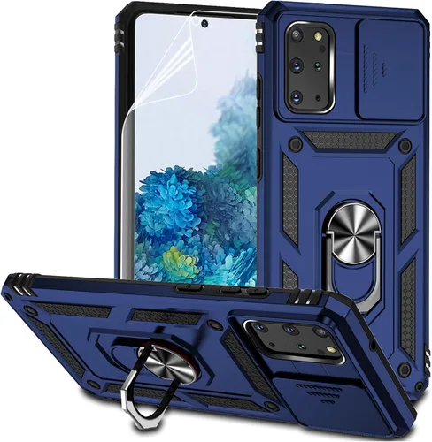 Miniatura 13 de Funda para Samsung Galaxy S20 Plus con cubierta para lente de cámara, protector de pantalla HD, resistente a caídas de grado militar, soporte